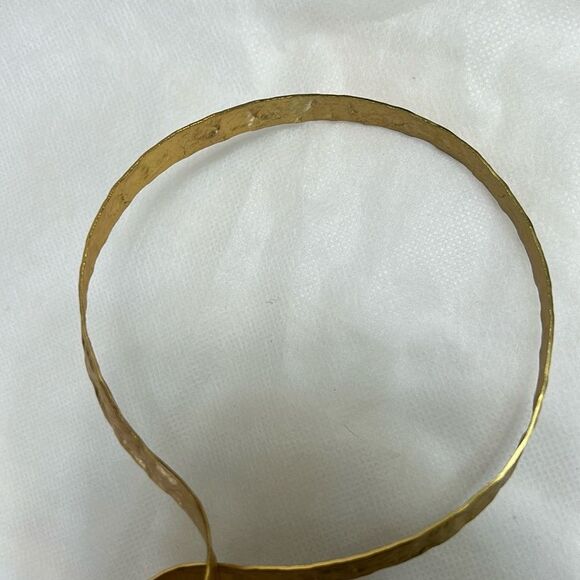 Zara Gold tone Abstract Choker Necklace.NWOT - Picture 4 of 6